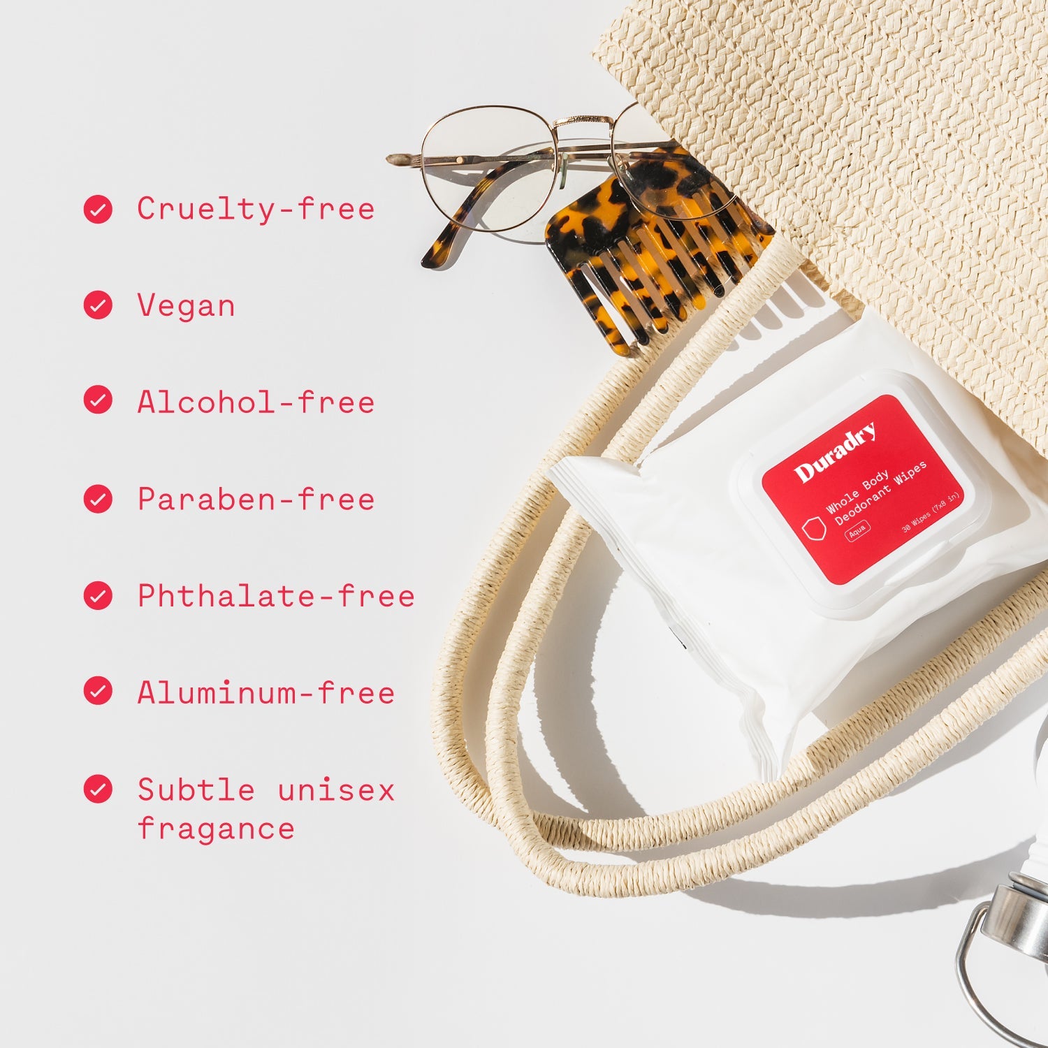 Duradry Whole Body Deodorant Wipes