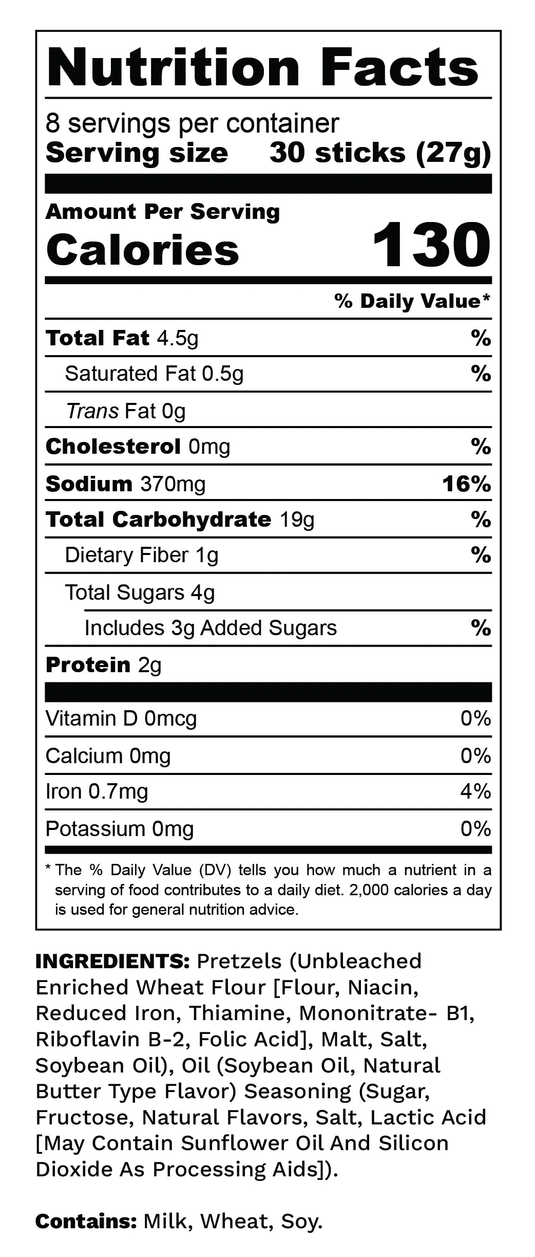 3 Pack Birthday Cake Seasoned Pretzels (Limited Edition)