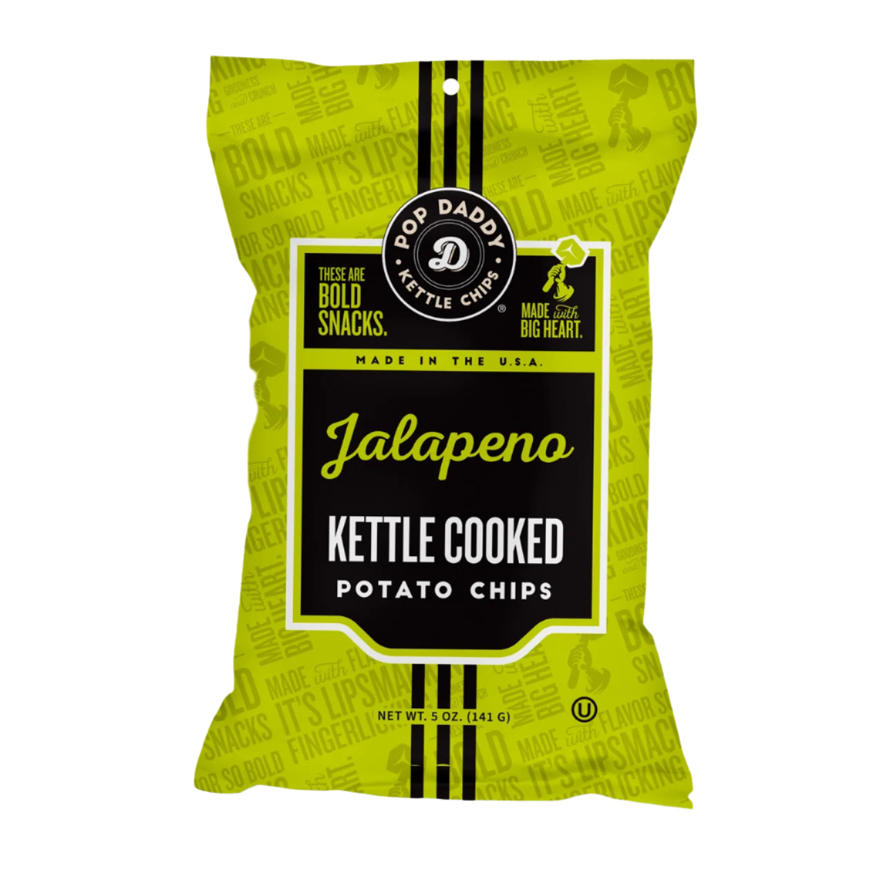 2 Pack Jalapeño Kettle Cooked Potato Chips 5.0 oz