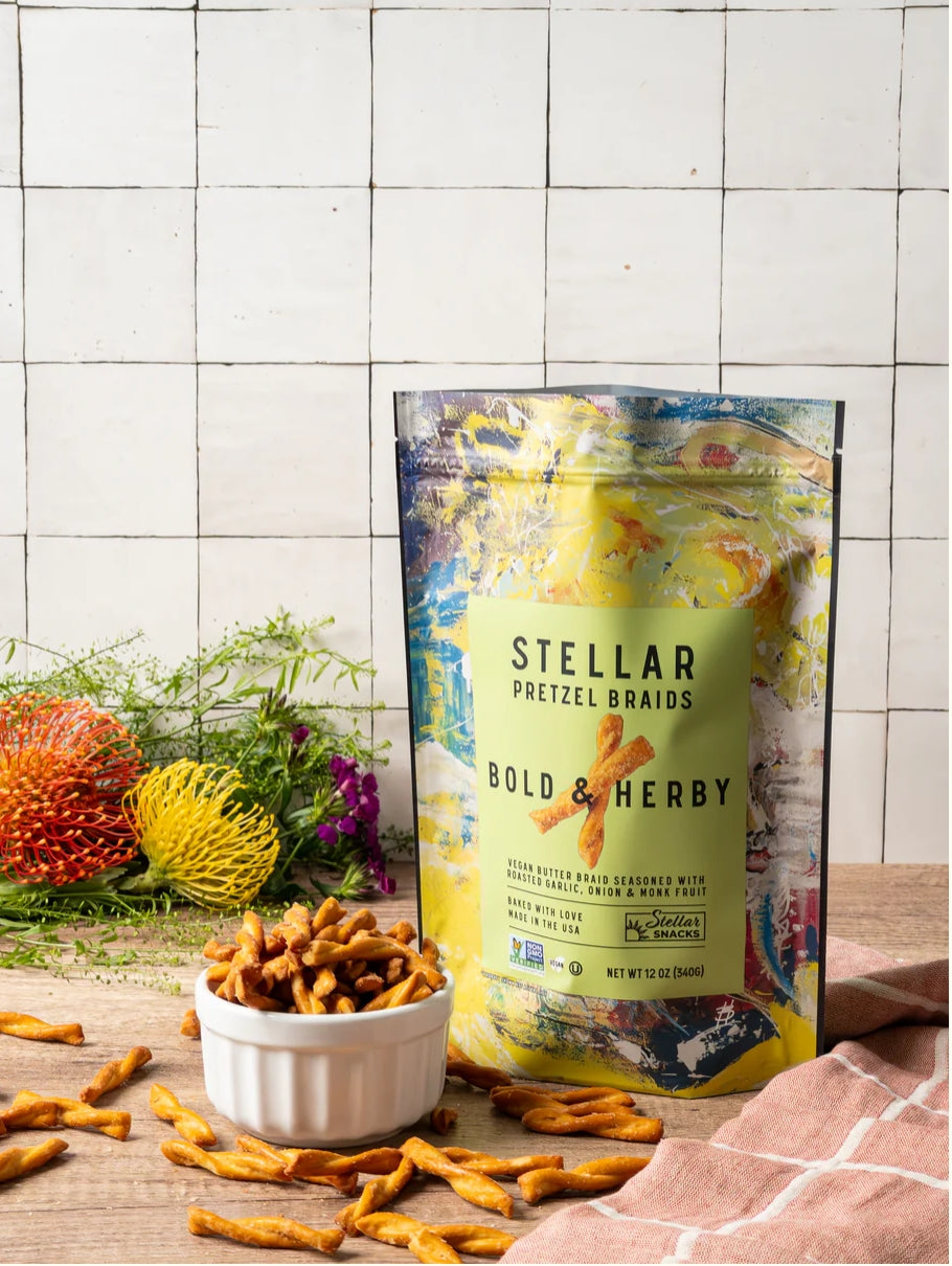 2 Pack STELLAR BRAID PRETZELS BOLD & HERBY