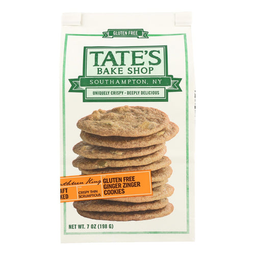 12 Case - Tate's Bake Shop Ginger Zinger Cookies 7 Oz.