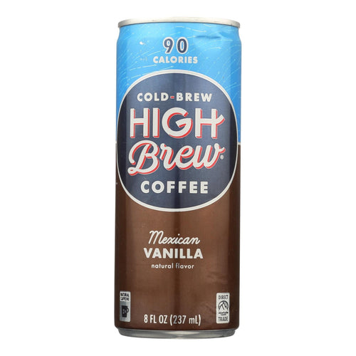 12 Pack High Brew Mexican Vanilla RTD Coffee, 8oz