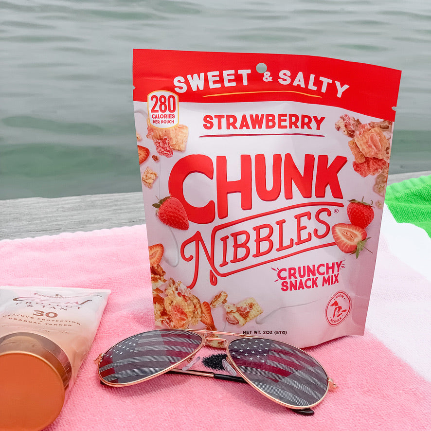 2 Pack Strawberry Chunk Nibbles Snack Packs 2oz
