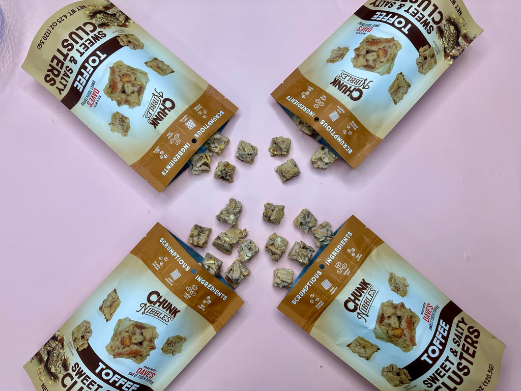 2 Toffee Chunk Nibbles Pouch 4.25oz