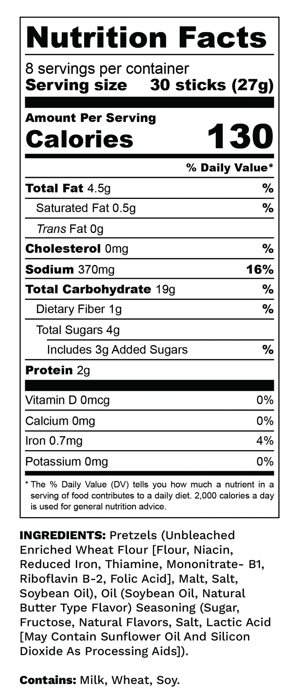 3 Pack Birthday Cake Seasoned Pretzels (Limited Edition)
