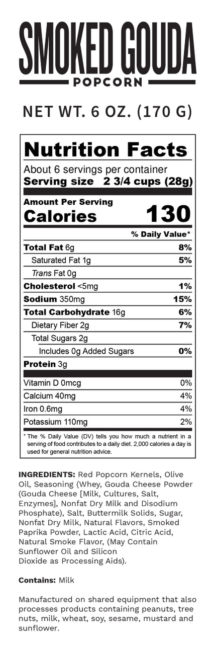 Smoked Gouda Flavored Popcorn 6.0oz