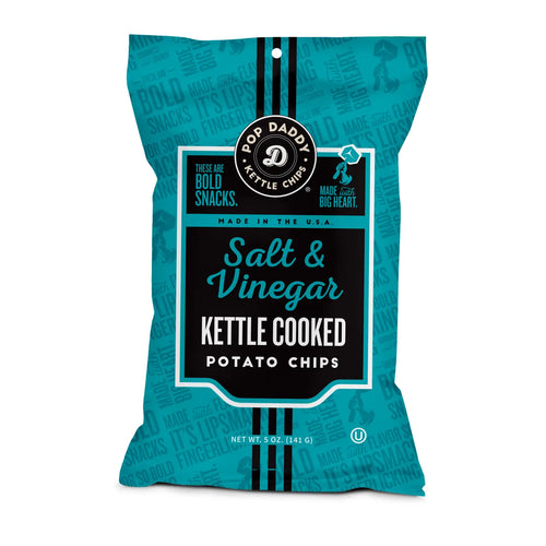 2 Pack Salt and Vinegar Kettle Cooked Potato Chips 5.0 oz