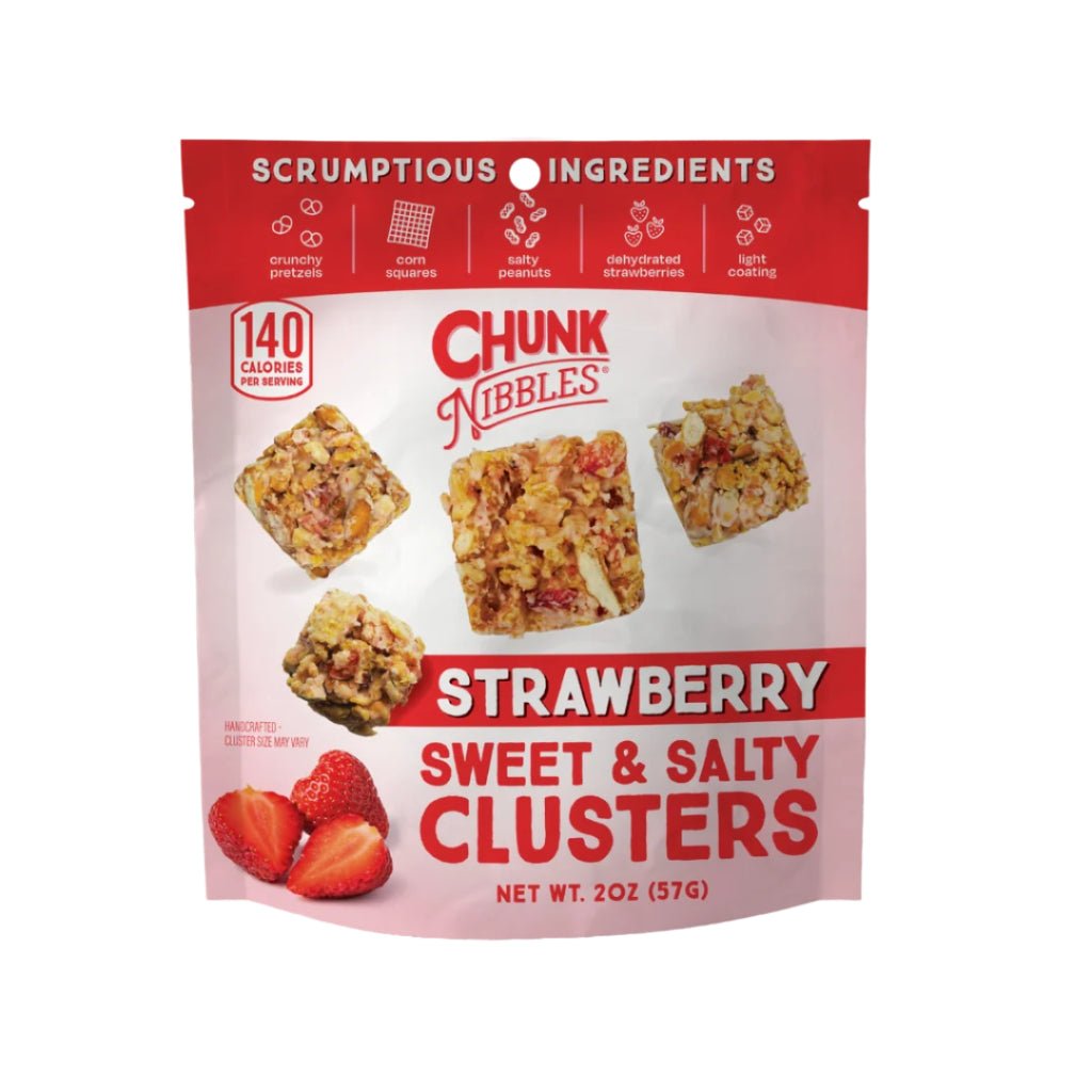 2 Pack Strawberry Chunk Nibbles Snack Packs 2oz