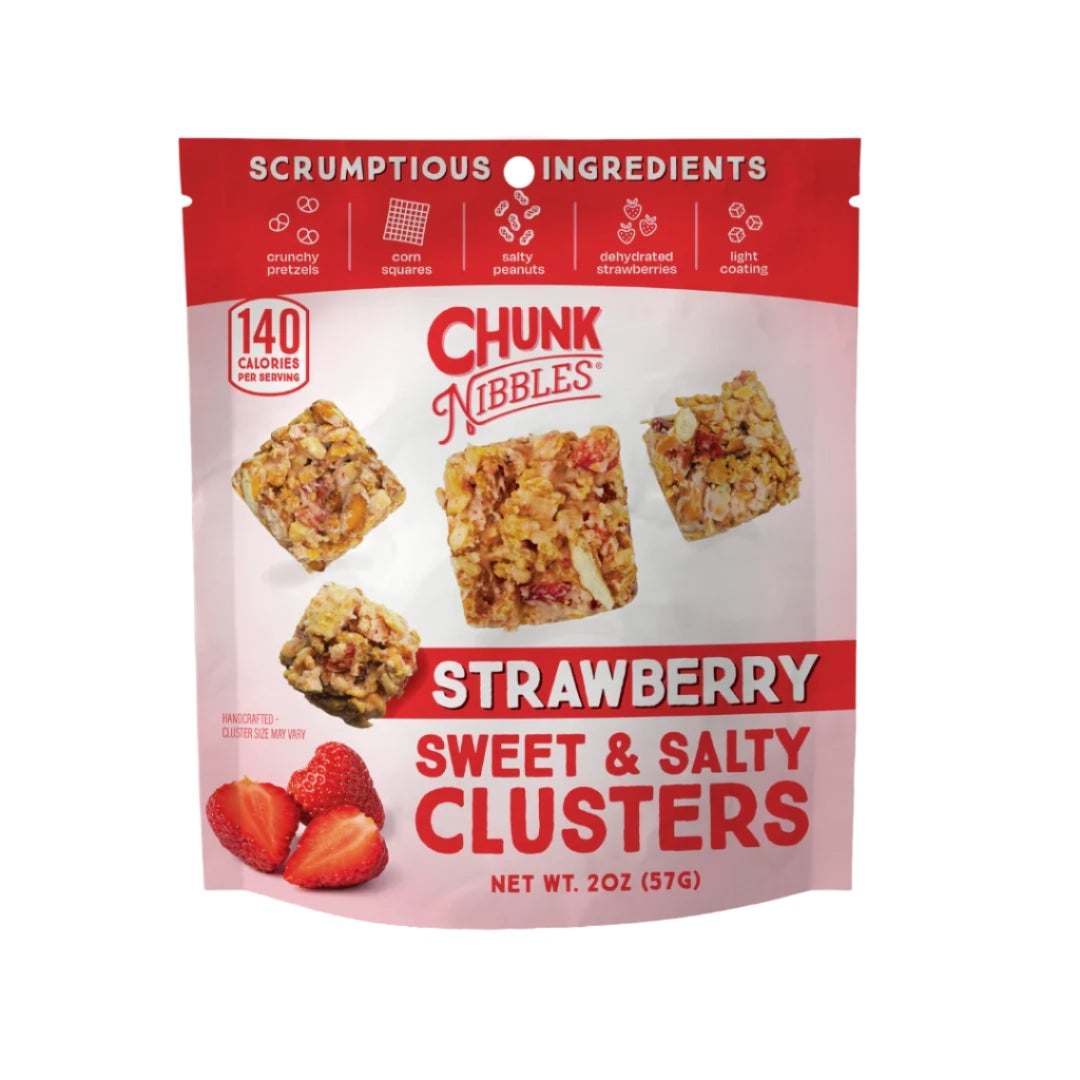 2 Pack Strawberry Chunk Nibbles Snack Packs 2oz