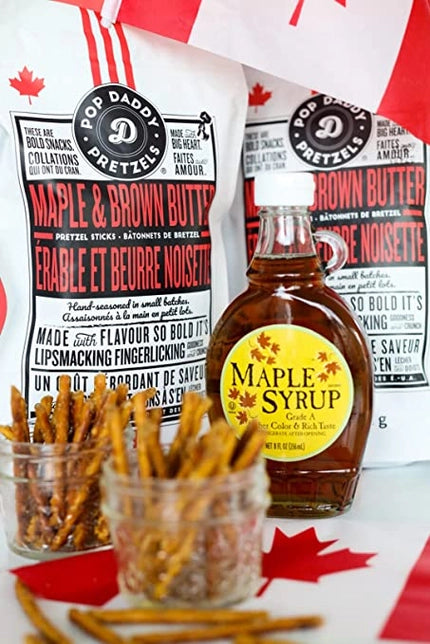 3 Pack Maple & Brown Butter Seasoned Pretzels 3oz