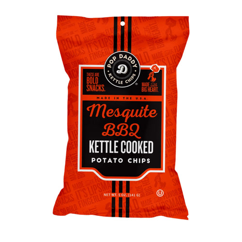 2 Pack Mesquite Bbq Kettle Cooked Potato Chips 5.0 oz