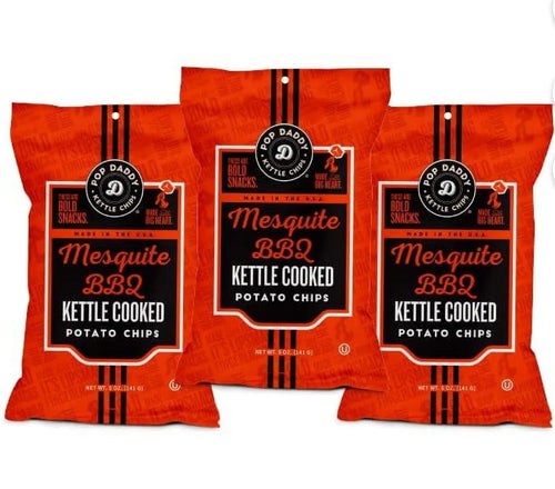 2 Pack Mesquite Bbq Kettle Cooked Potato Chips 5.0 oz