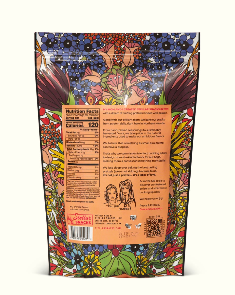 STELLAR BRAID PRETZELS MAUI MONK 5oz - 2 PACK