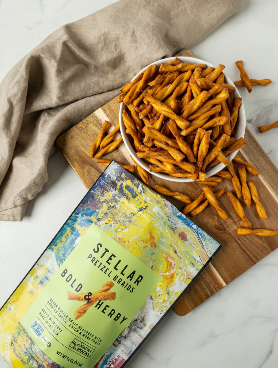 2 Pack STELLAR BRAID PRETZELS BOLD & HERBY