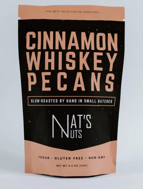 2 PACK NATS NUTS CINNAMON WHISKEY PECANS