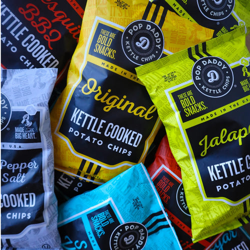 2 Pack Salt and Vinegar Kettle Cooked Potato Chips 5.0 oz